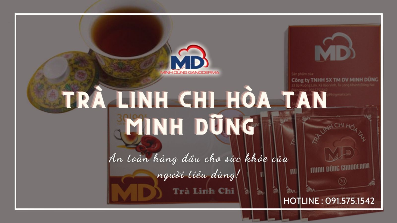 trà nấm linh chi hòa tan