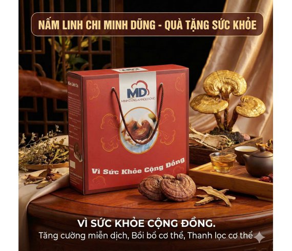 Linh Chi Đỏ (Xích Chi) - Hộp 500 Gam